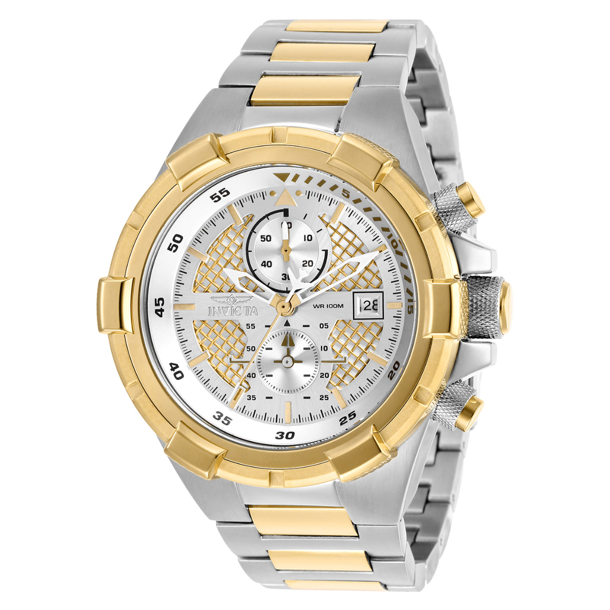 invicta Aviator Falcon Men's Watch - 50.5mm. Steel. Gold (28120)
