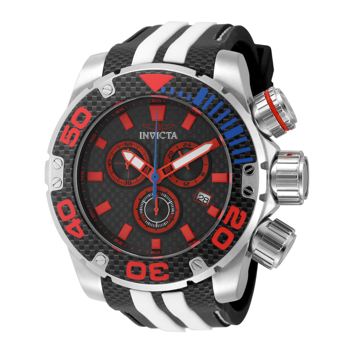 Invicta Sea Hunter Men's Watch - 52mm, White, Black (48992)