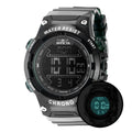 Invicta Racing Burnout Digital Men's Watch - 52mm, Transparent, Green (49042)