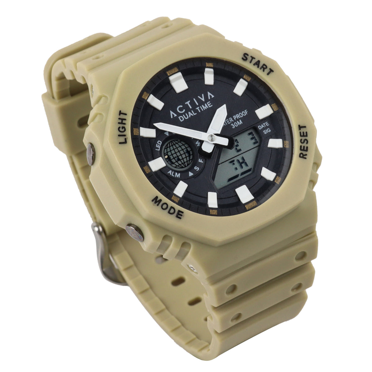 Activa Recon X Invicta Digital Unisex Watch - 45.5mm, Light Brown (ACW423-014)