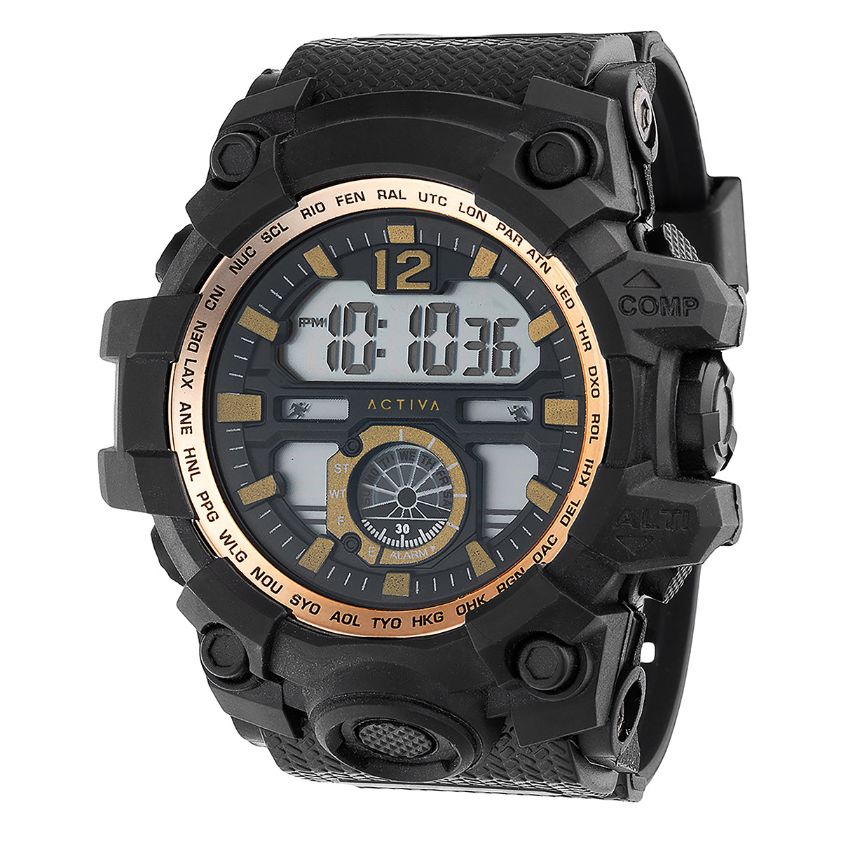 Activa X Invicta Men's DigitalWatch - 52mm, Black (ACW432-003)