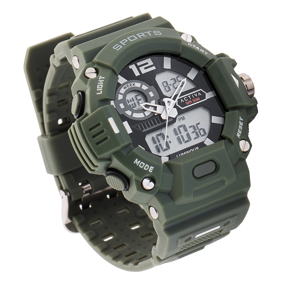 Activa Neo X Invicta Digital Men's Watch - 55mm. Green (ACW495-003)