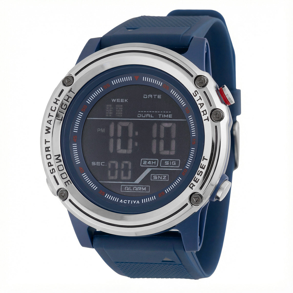 Activa Voyager of Time X Invicta Men's Digital Watch - 52mm, Blue (ACW8125-004)